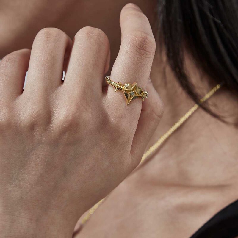 Stolen Girlfriends Club Celestial Heart Ring image number 1